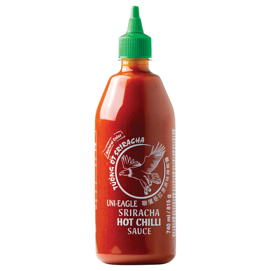 Sauce Sriracha au piment traditionnel sans glutamate monosodique Uni-Eagle 815 g – Épicée et crémeuse, à la thaïlandaise