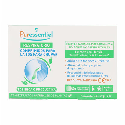 Respiratoire Pastilles Gorge Miel Citron PURESSENTIEL 24 unités