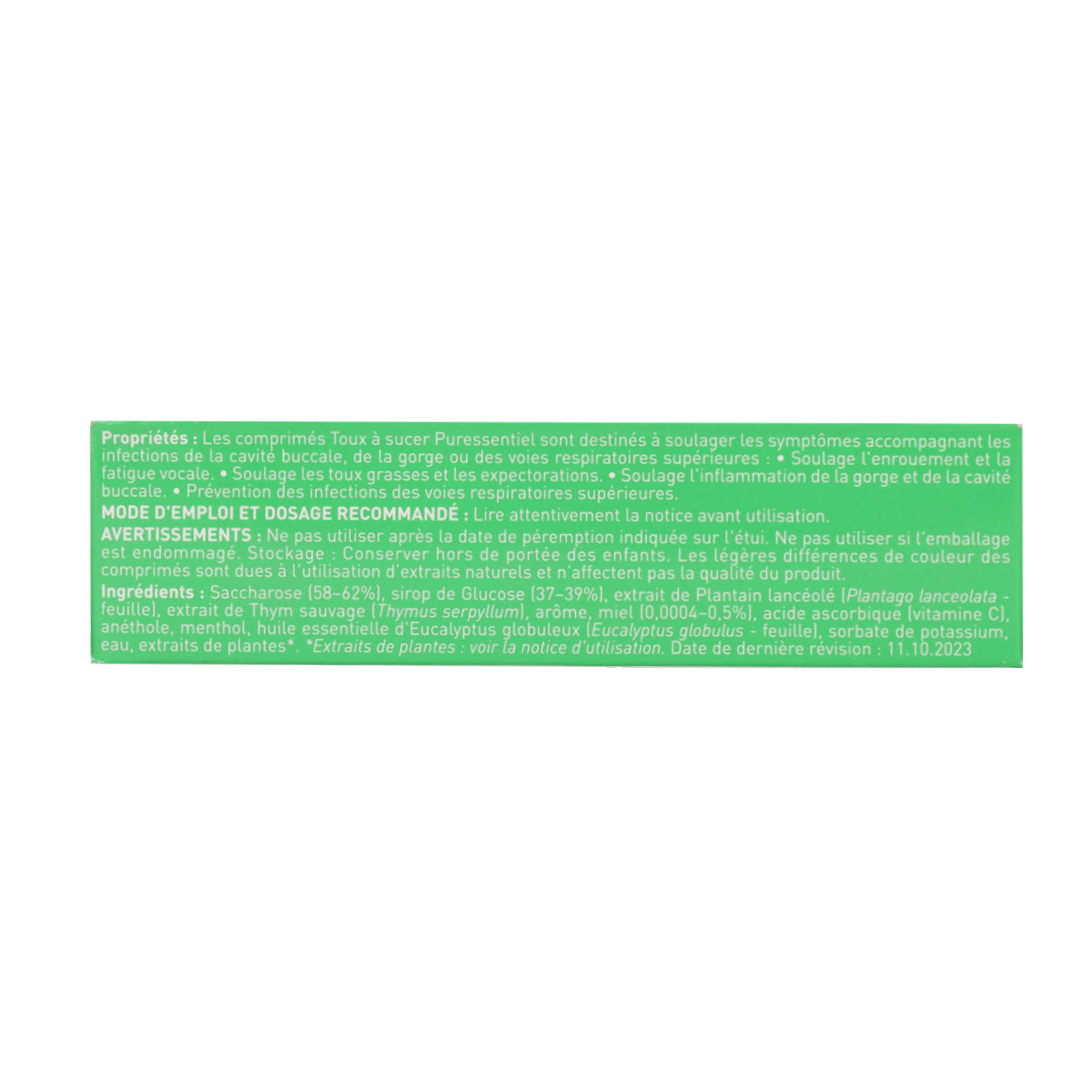 Respiratoire Pastilles Gorge Miel Citron PURESSENTIEL 24 unités