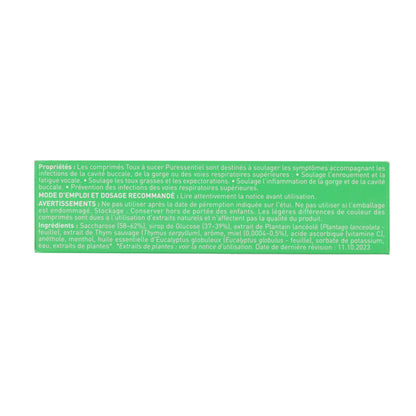 Respiratoire Pastilles Gorge Miel Citron PURESSENTIEL 24 unités