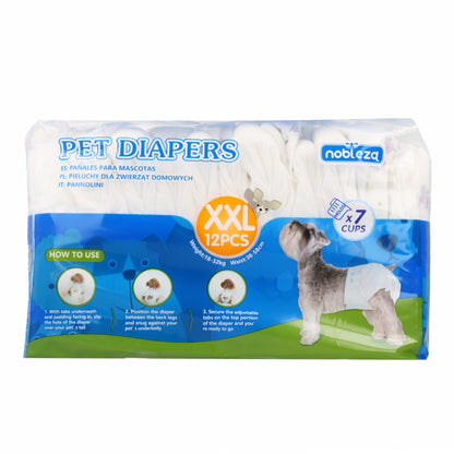 Couches pour chiennes XXL Nobleza 12 unités