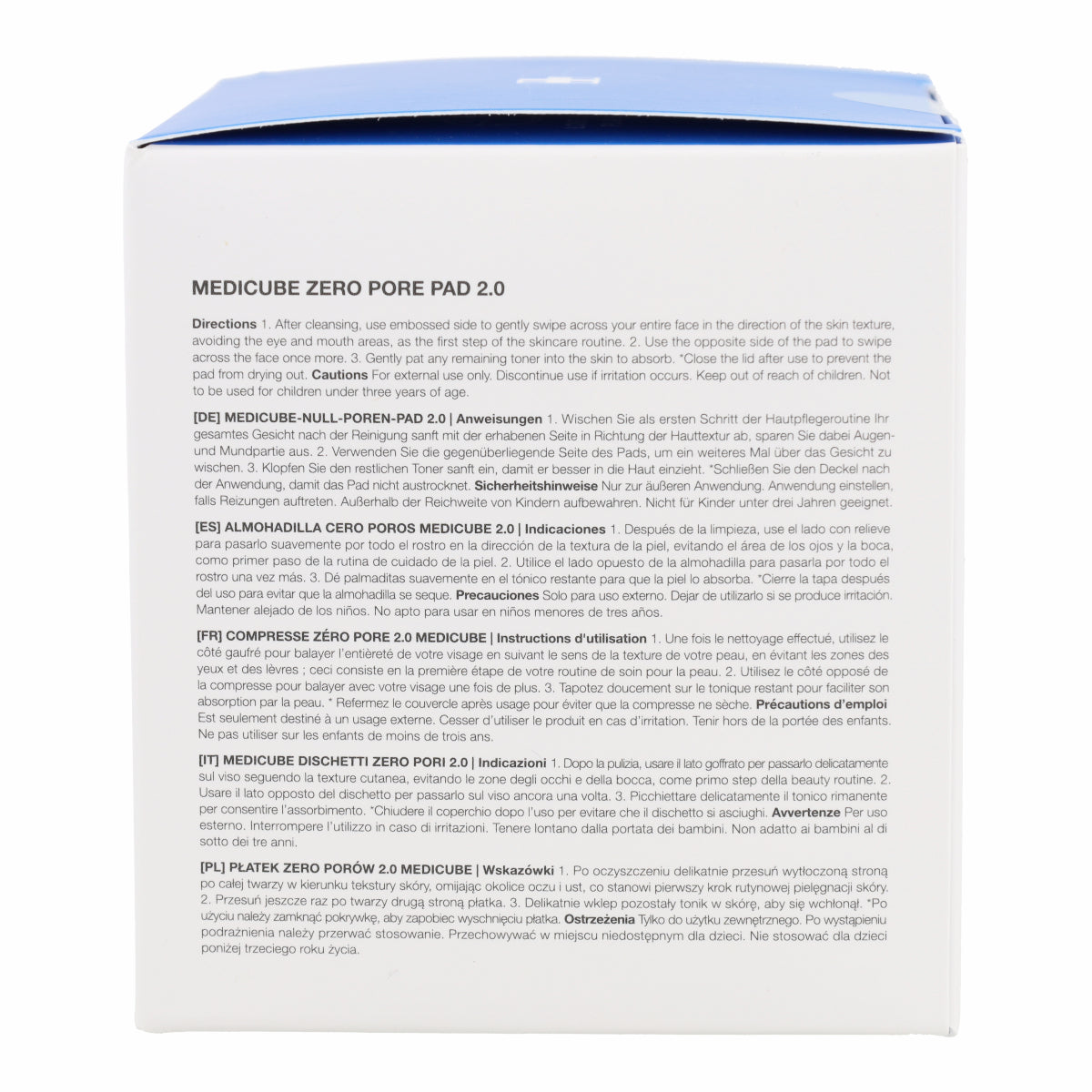 Disques exfoliants Zero Pore Pad 2.0 Medicube 70 pads