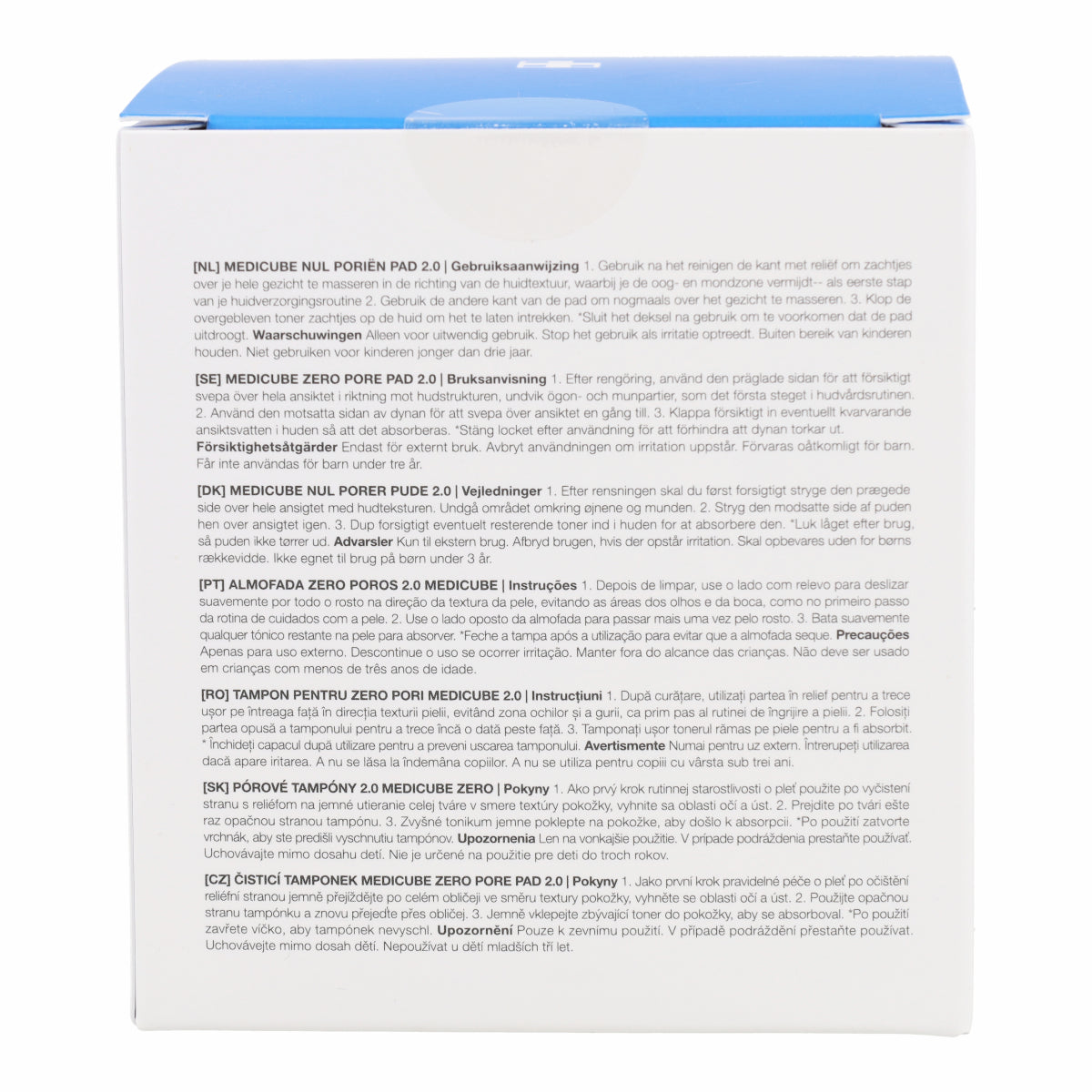 Disques exfoliants Zero Pore Pad 2.0 Medicube 70 pads