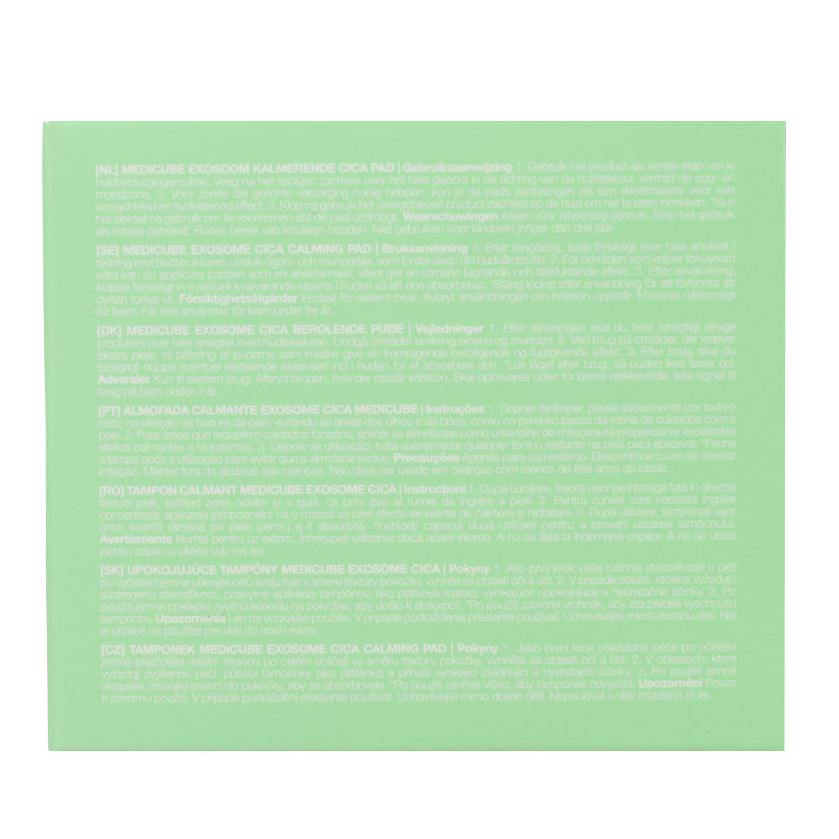 Cica Exosome Calming Pad medicube 100 tampons