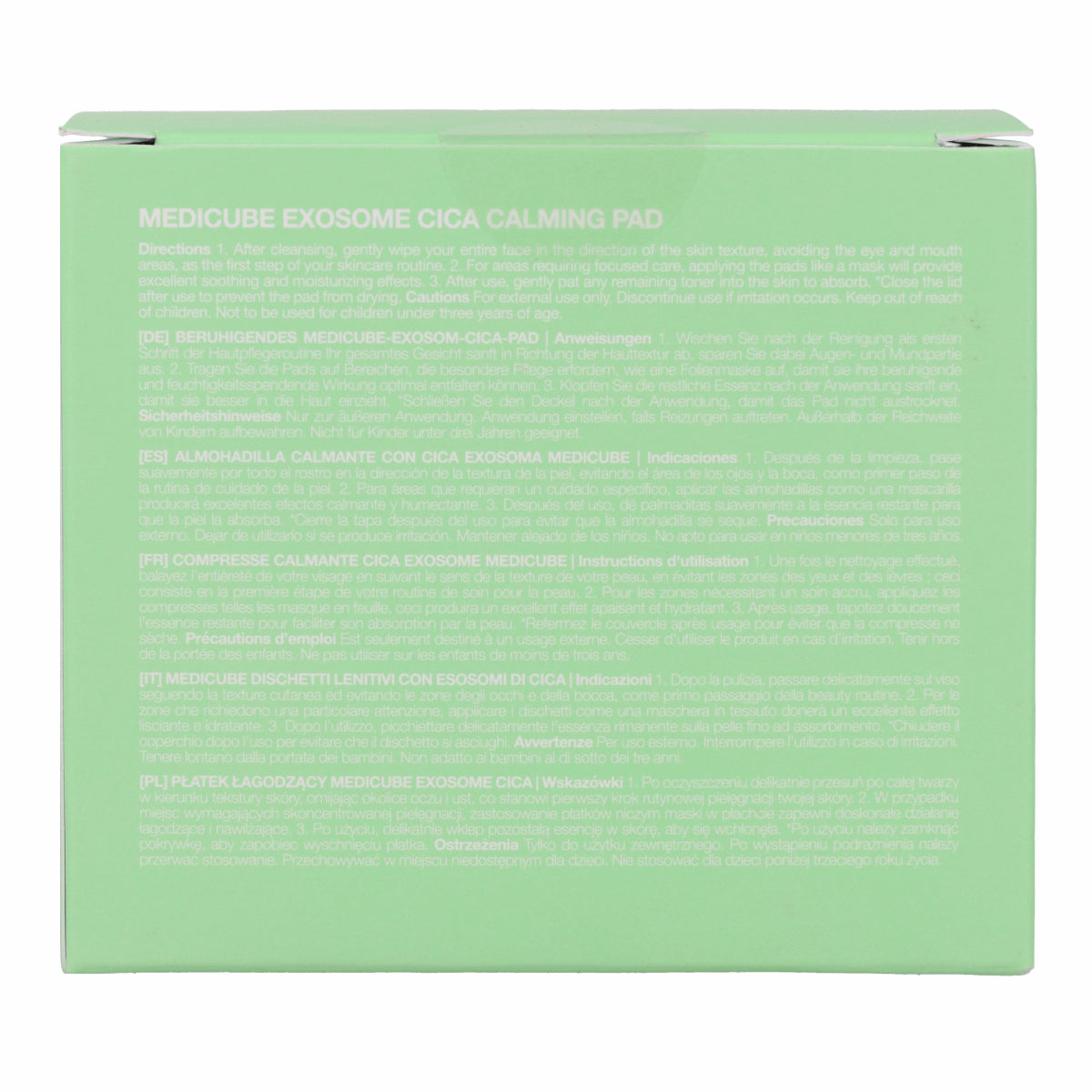 Cica Exosome Calming Pad medicube 100 tampons