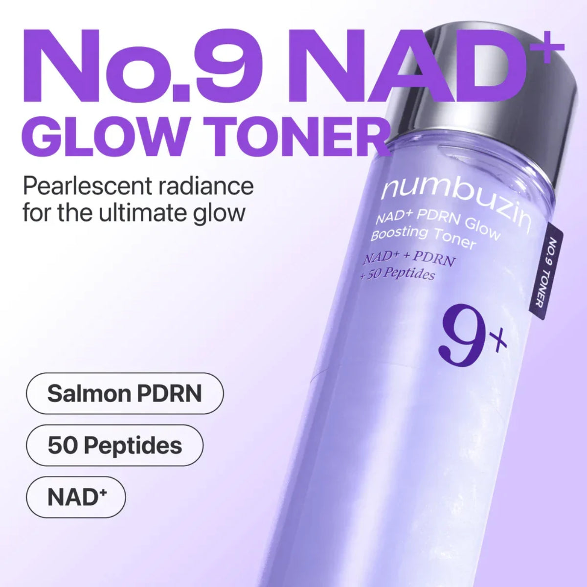 No.9 NAD+ PDRN Toner Booster d'Éclat Numbuzin 150ml
