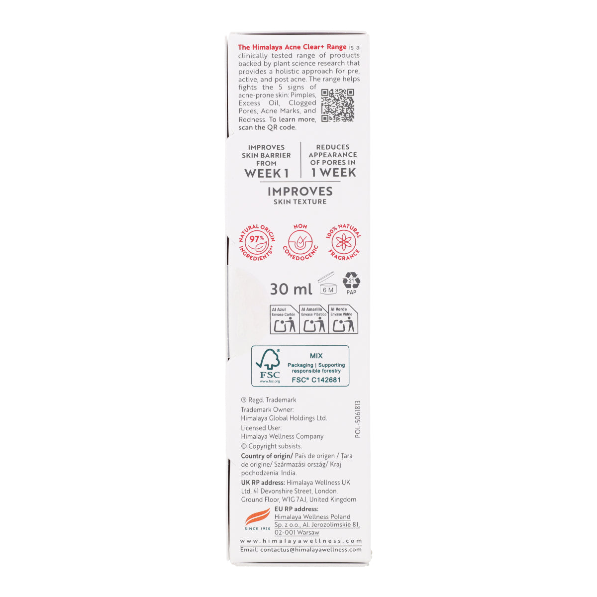 Sérum traitement cicatrices & acné Himalaya 30 ml