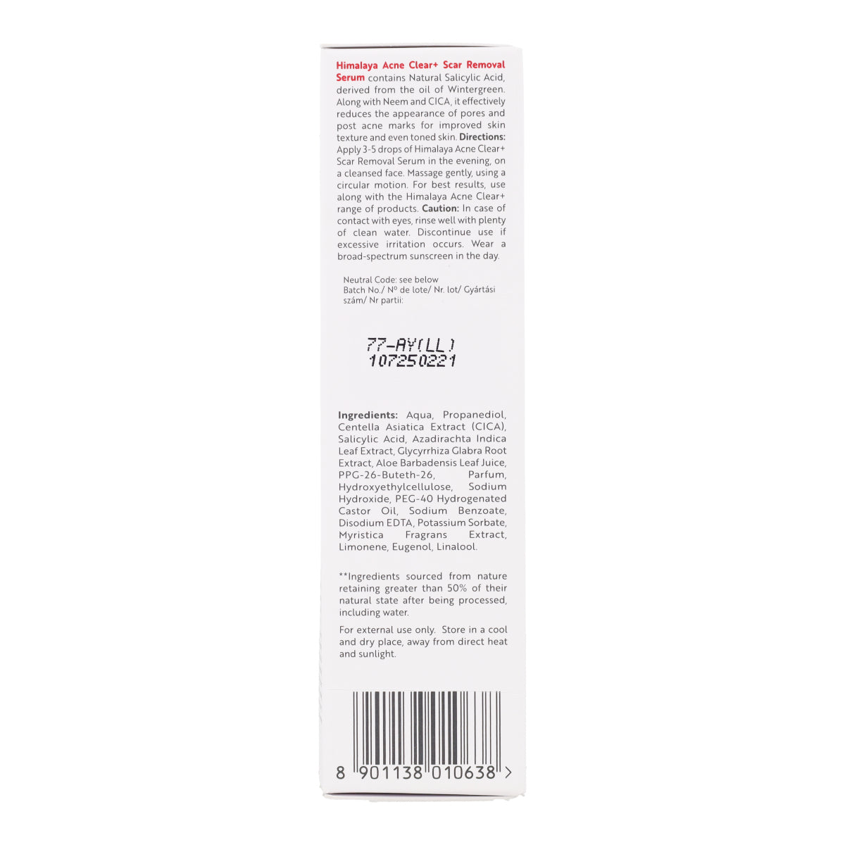 Sérum traitement cicatrices & acné Himalaya 30 ml