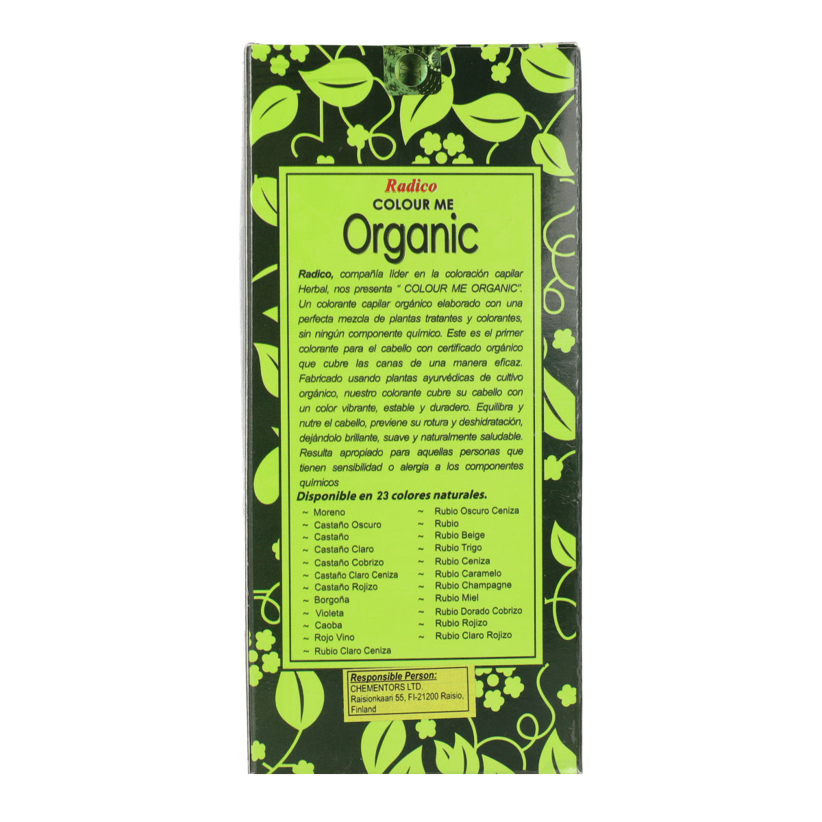 Teinture végétale pour cheveux châtain Radico 100 g