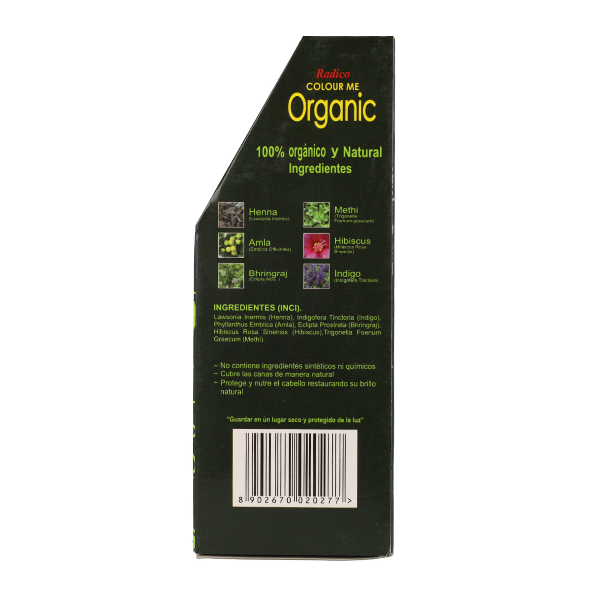 Teinture végétale pour cheveux châtain roux Radico 100 g