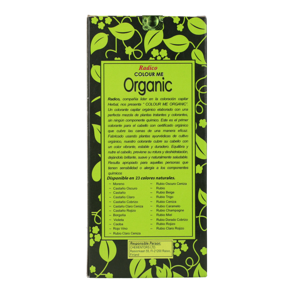 Teinture végétale pour cheveux châtain roux Radico 100 g