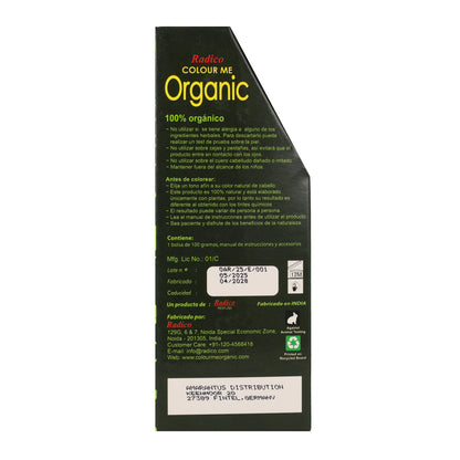 Teinture végétale pour cheveux châtain roux Radico 100 g
