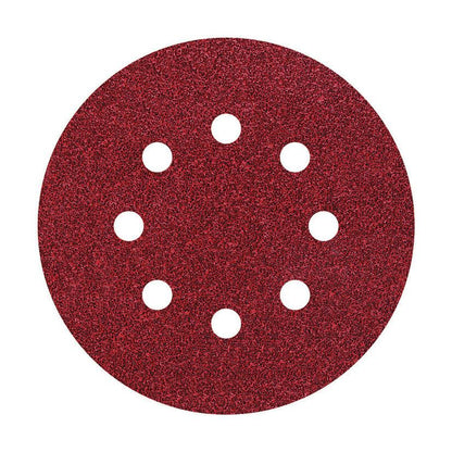 25 discos adhesivos de lijar perforadas Ø 125 mm Wolfcraft Grano 120