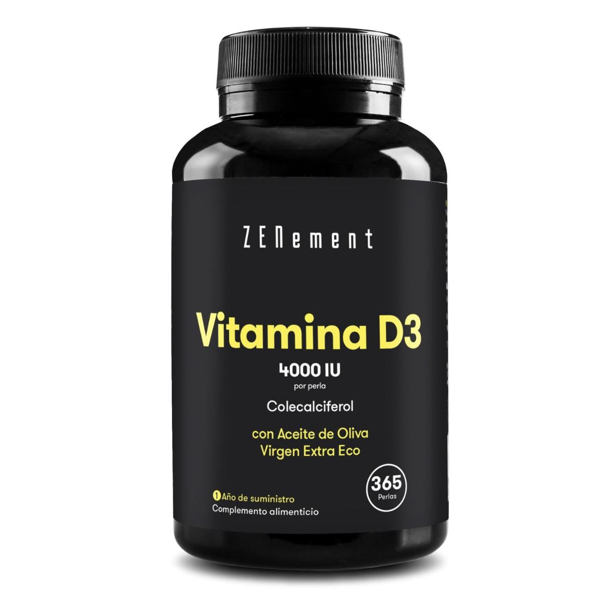 Vitamina D3 4000 UI Zenement, 365 comprimidos