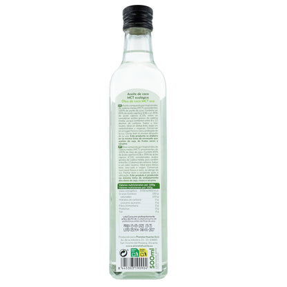 Aceite de coco keto MCT ECO Planeta Huerto 500 ml