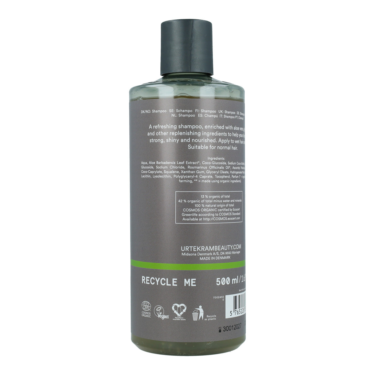 Champú de Romero para cabello fino Urtekram 500 ml