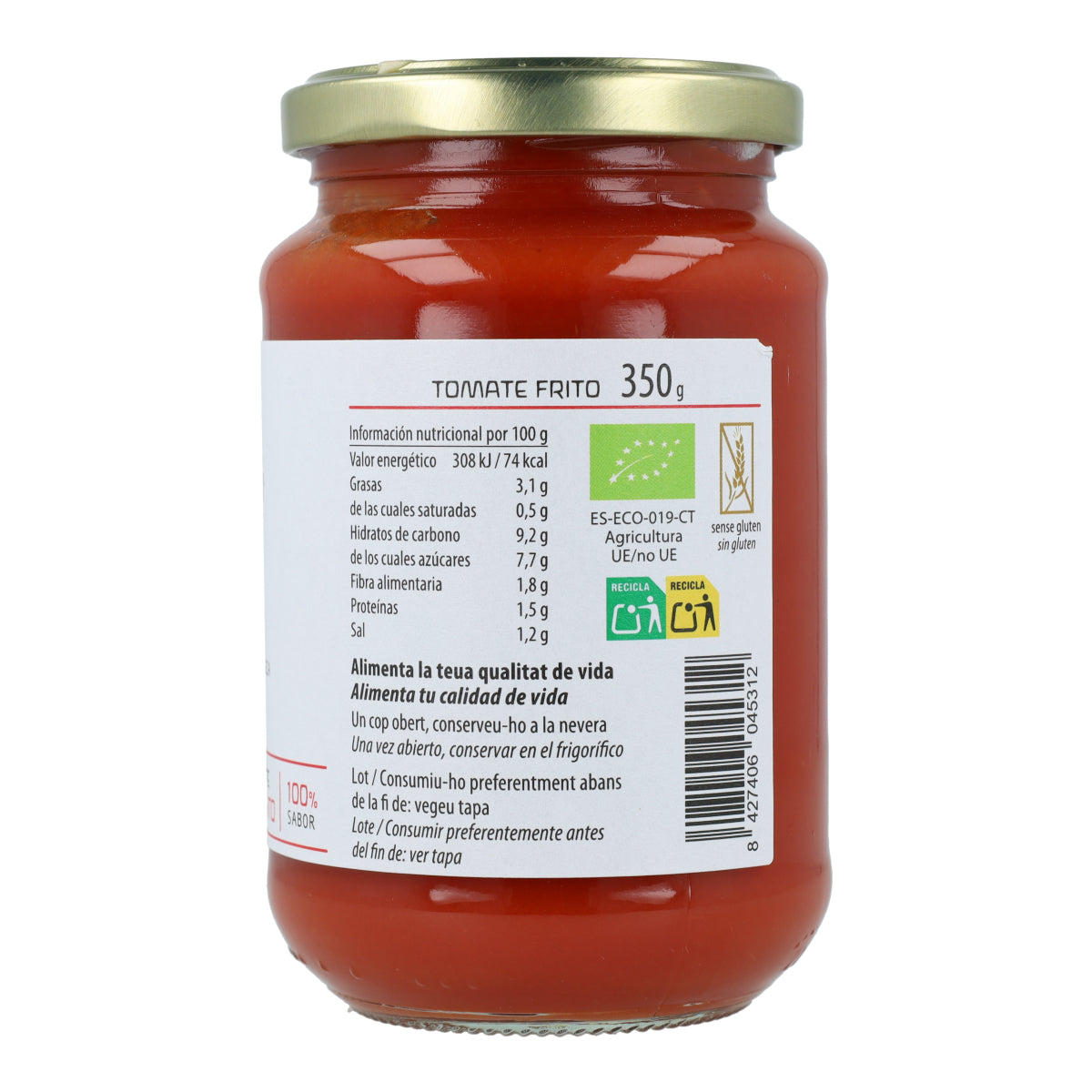 Tomate frit Bio Cal Valls, 350 g