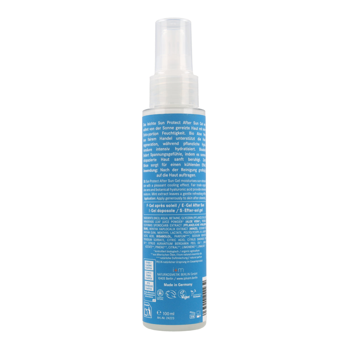 Gel après-soleil Soin naturel I+M 100 ml