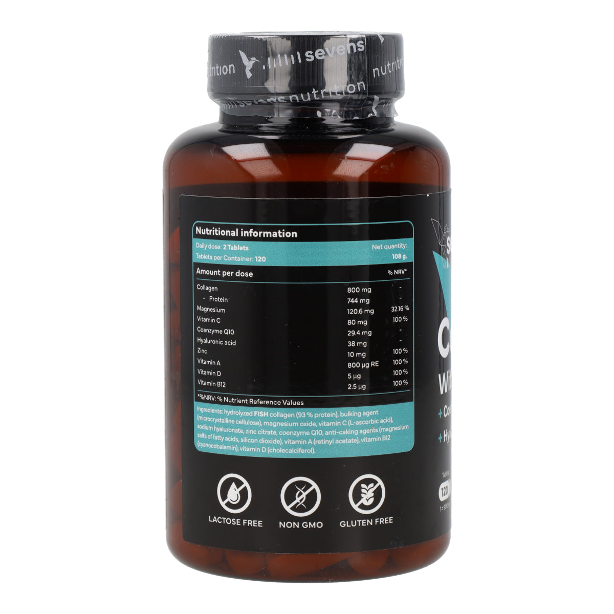Collagène avec Magnésium Sevens Nutrition 120 gélules