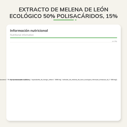 Información nutricional