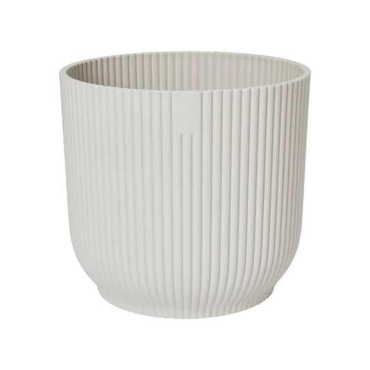 Macetero vibes fold round silky white Elho 30 cm