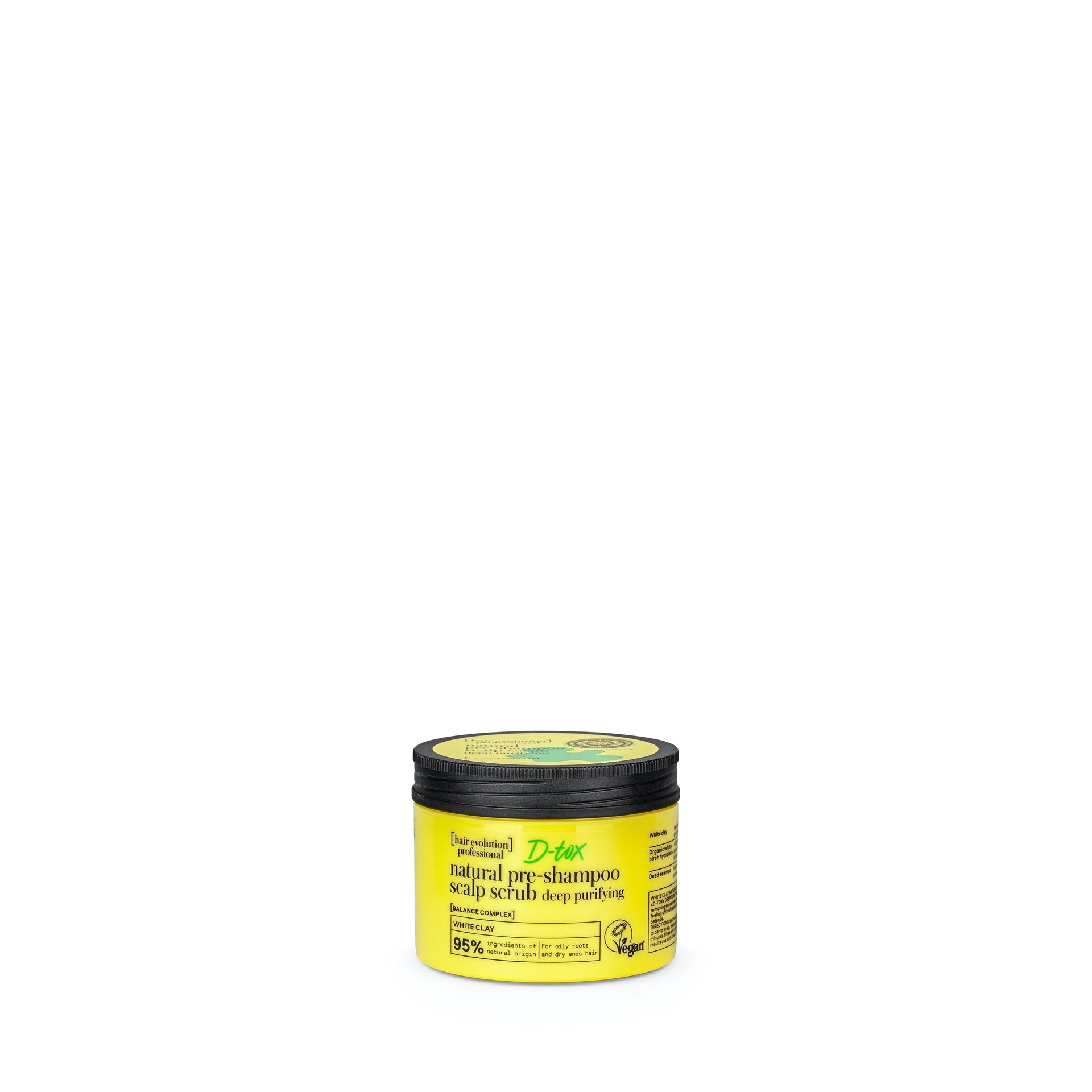 Exfoliante de cuero cabelludo prechampú de Arcilla blanca «D-tox» Limpieza profunda Natura Siberica 150 ml