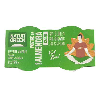 Dessert aux amandes et au cacao NaturGreen,  2 x 125 g