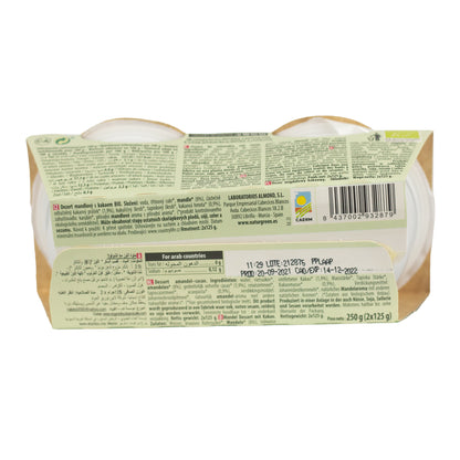 Dessert aux amandes et au cacao NaturGreen,  2 x 125 g