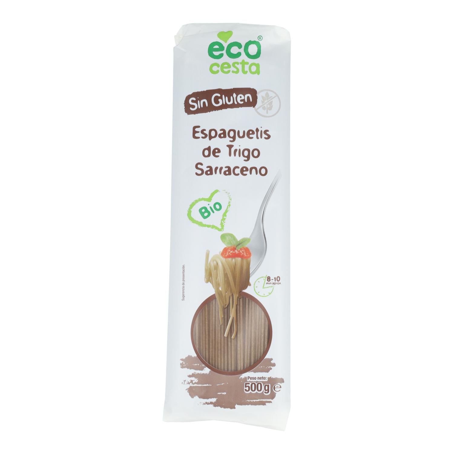Espaguetis de Trigo Sarraceno sin gluten BIO 500 gr