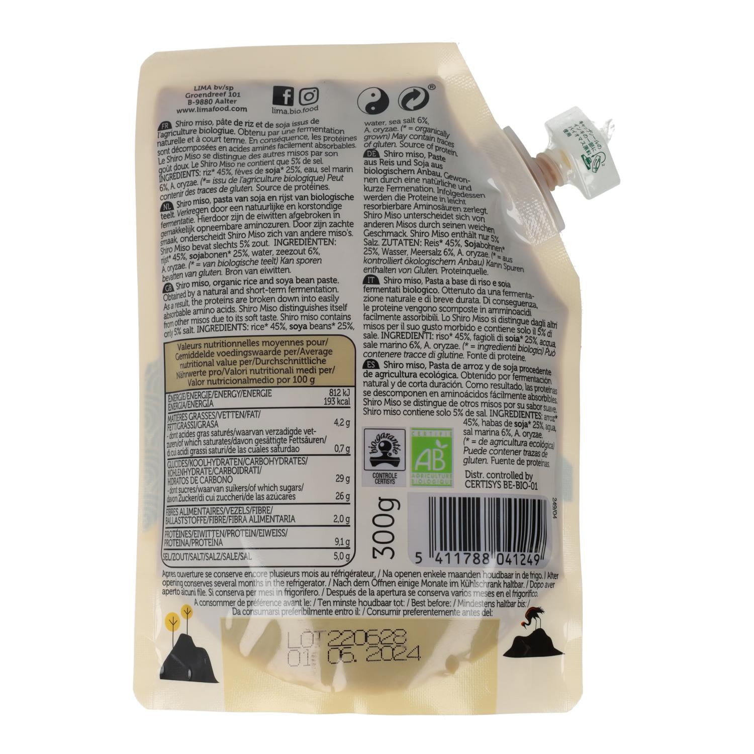 Shiro Miso bio Lima ECO 300 gr