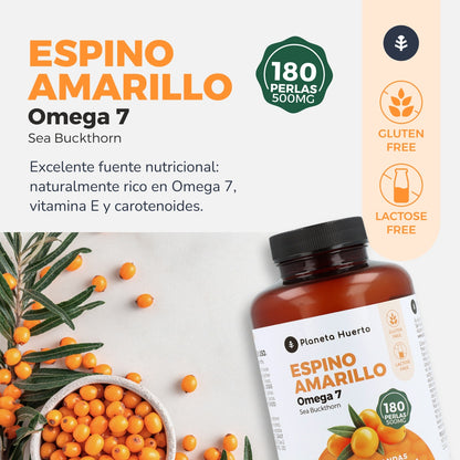 FBA Omega 7 Espino Amarillo Planeta Huerto 180 Perlas