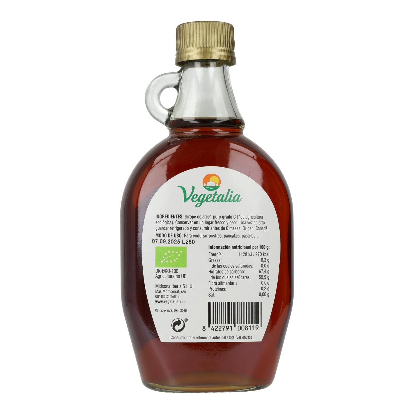 Sirope de Arce grado C Vegetalia 375ml
