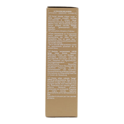 Crème solaire protectrice pour le visage couleur beige SPF30 Alga Maris 50 ml