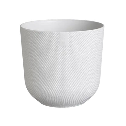 Macetero jazz round silky white Elho 23 cm