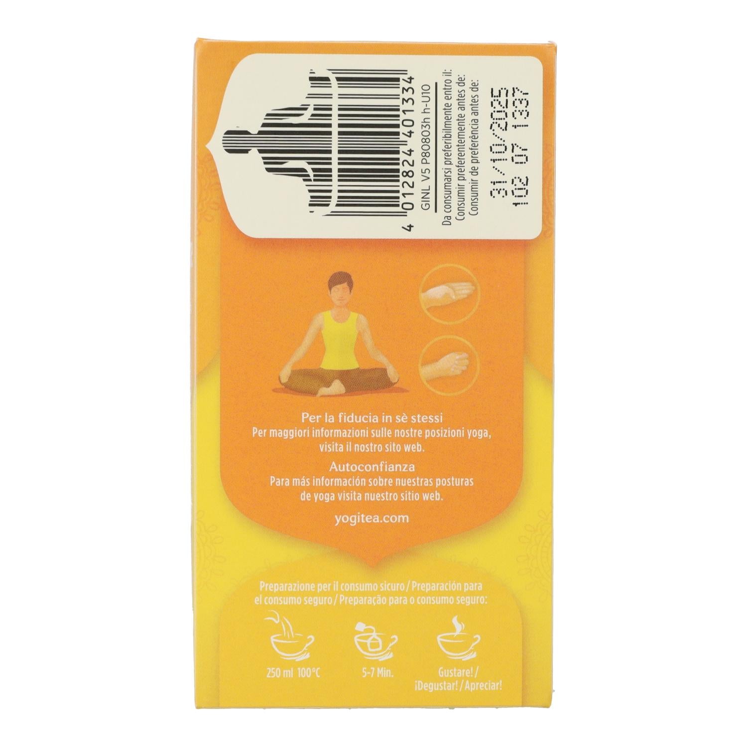 Yogi Tea BIO Jengibre y Limón, 17 bolsitas