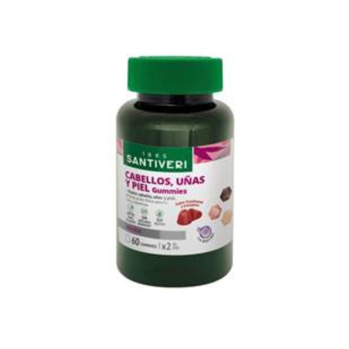Gummies masticables cabellos, uñas y piel SantiverI 60 gummies 162 g