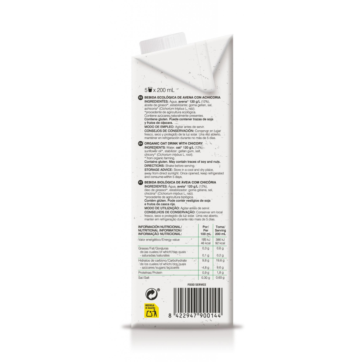 Bebida Avena huesos BIO Soria Natural 1 L