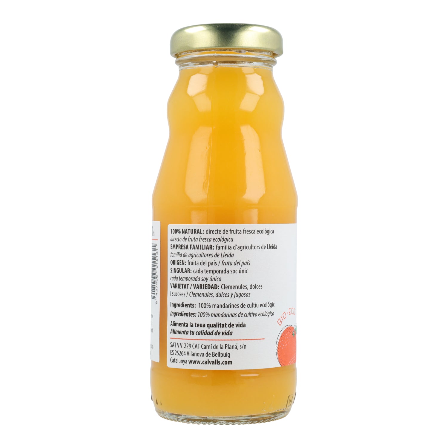 Jus de mandarine ECO Cal Valls 200 ml