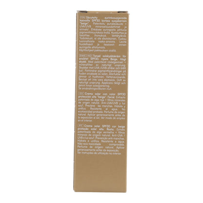 Crème solaire protectrice pour le visage couleur beige SPF30 Alga Maris 50 ml