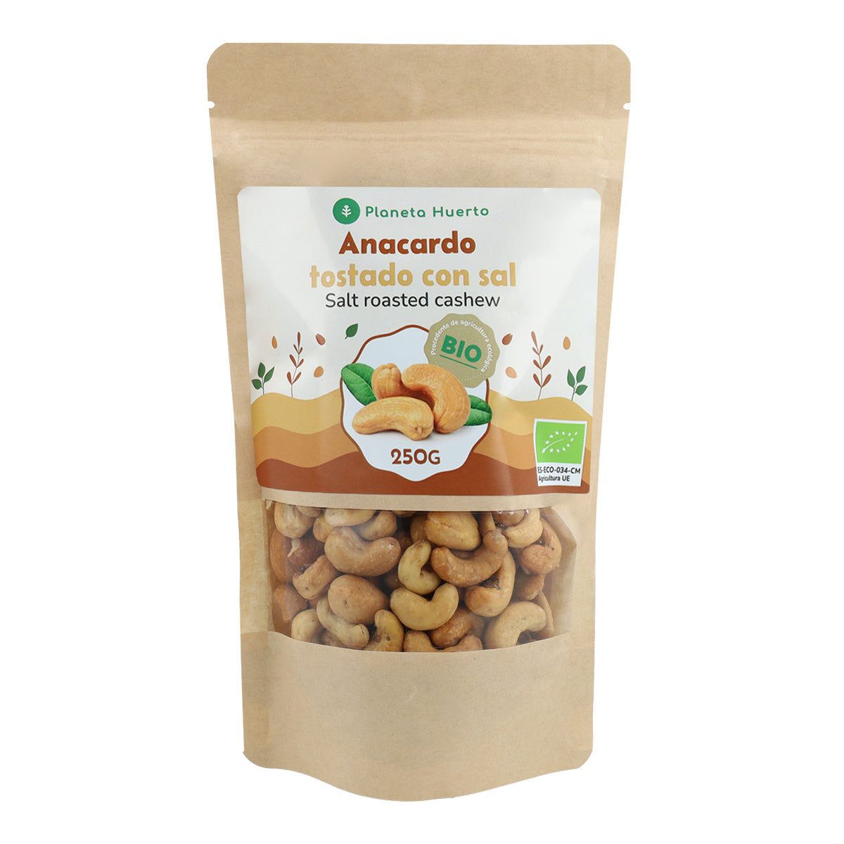 Anacardo tostado y salado ECO Planeta Huerto 250 g