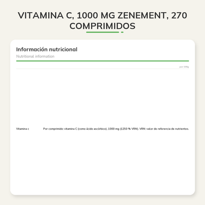 Información nutricional