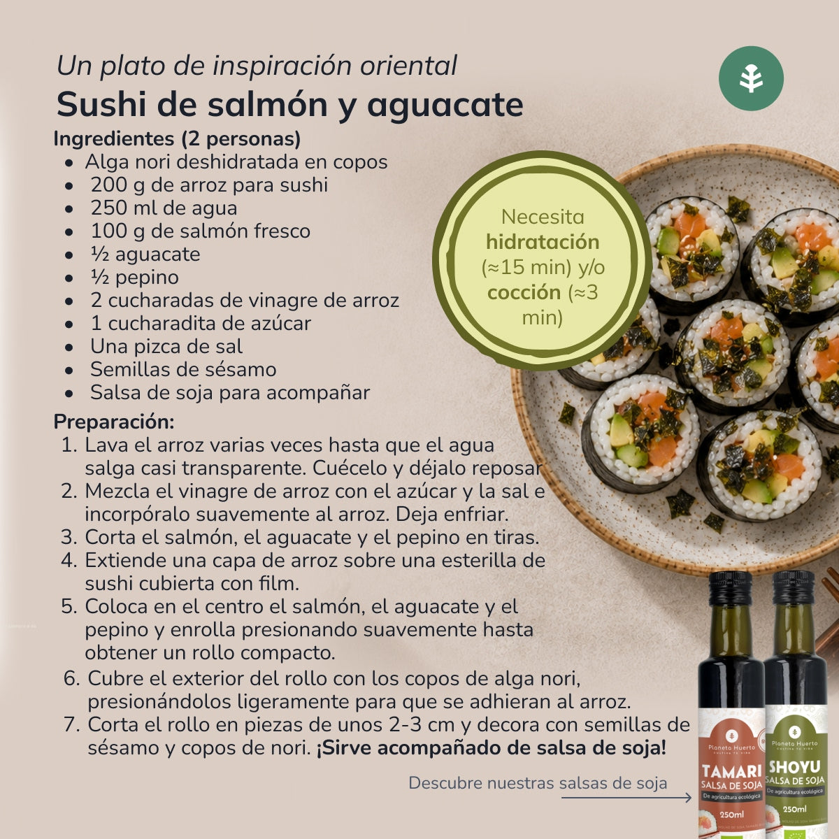 Flocons d'algues Nori ECO Planeta Huerto 100 g