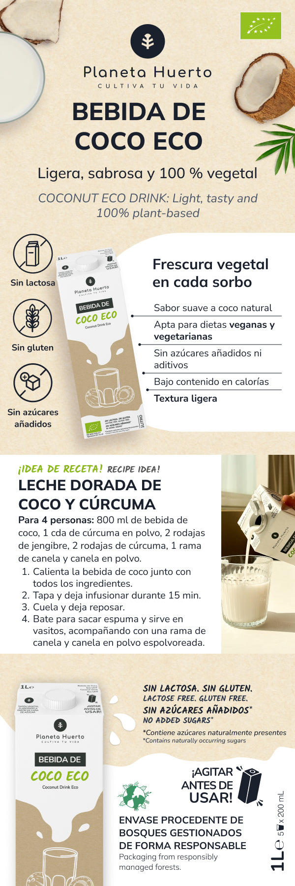 Planet Orchard Eco Coconut Drink 1L