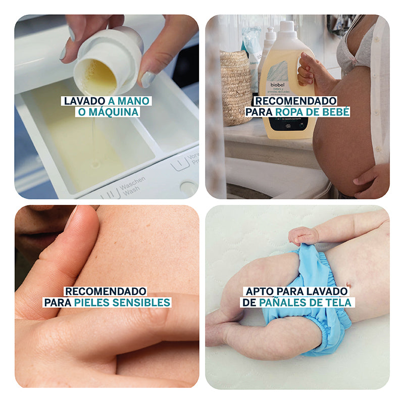 Savon pour vêtements de bébés et peaux sensibles Biobel 5 L