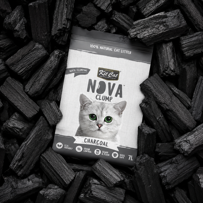 Kit Cat Arena Eco SoyaClump - Charcoal 7 L Litière pour chat