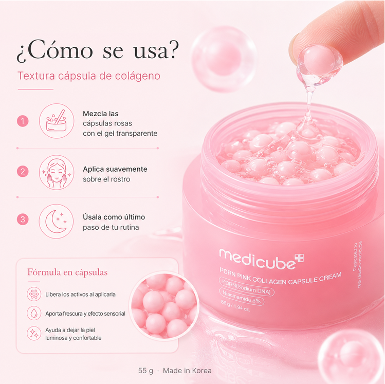 Crème visage PDRN Pink Collagen Capsule Cream Medicube 55 g