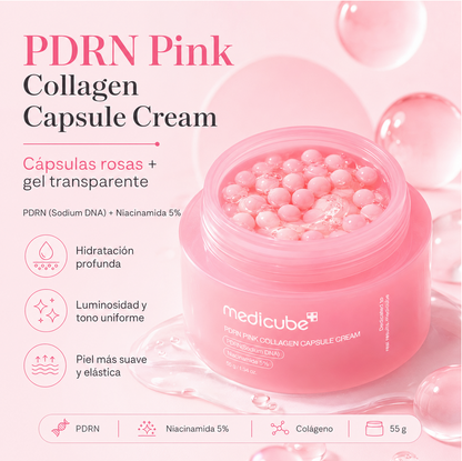 Crème visage PDRN Pink Collagen Capsule Cream Medicube 55 g