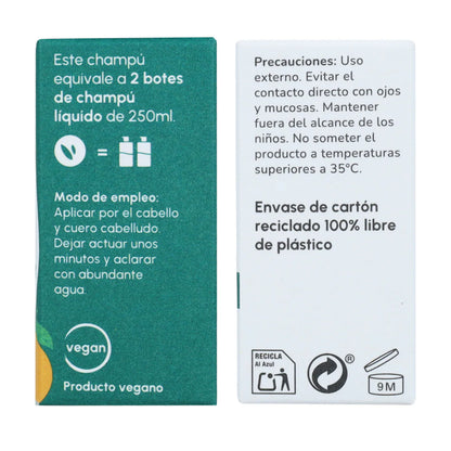 Planeta Huerto Shampooing à l'orange et au cèdre pour cheveux normaux 85 g