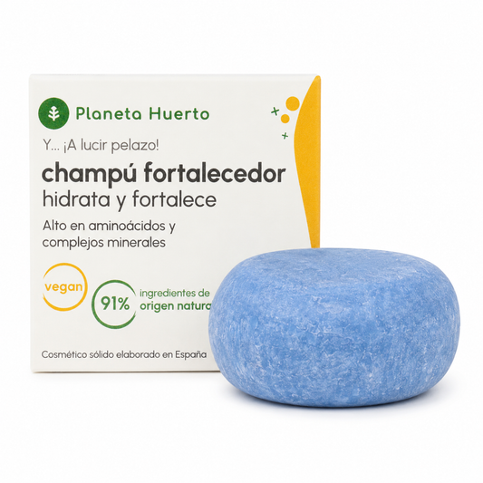 Shampooing fortifiant solide aux acides aminés Planeta Huerto 85 g