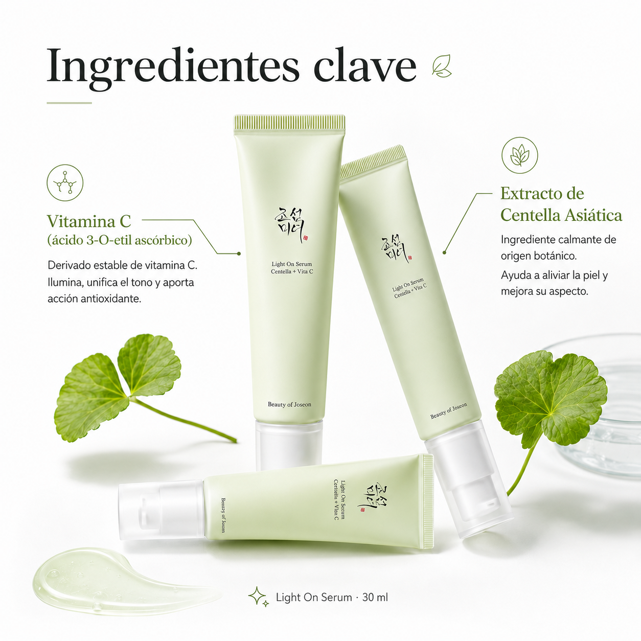 Sérum visage Light On Serum Centella + Vitamine C Beauty Of Joseon 30 ml